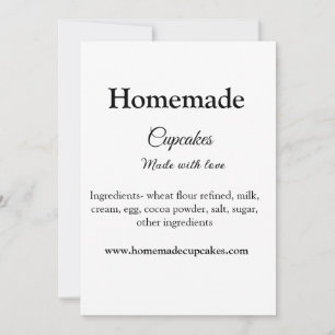 Homemade cupcakes made with love add text website invitation