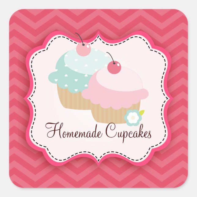 Homemade Cupcakes Personalized Labels (Front)