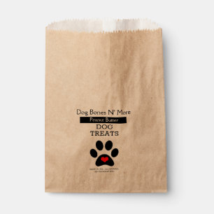 Homemade Dog Treat Favour Bag