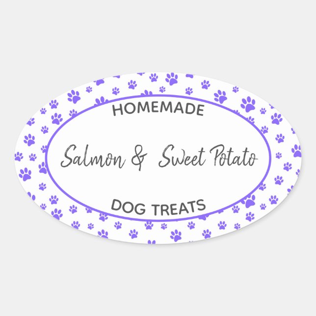 Homemade Dog Treat Label (Front)