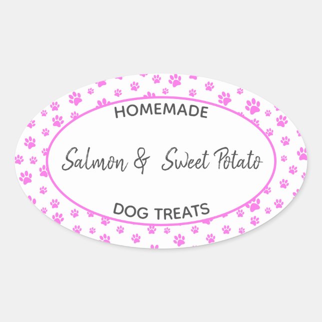 Homemade Dog Treat Label (Front)