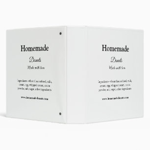 Homemade doughnuts made with love add text website binder