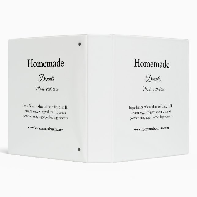 Homemade doughnuts made with love add text website binder (Background)