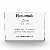 Homemade doughnuts made with love add text website