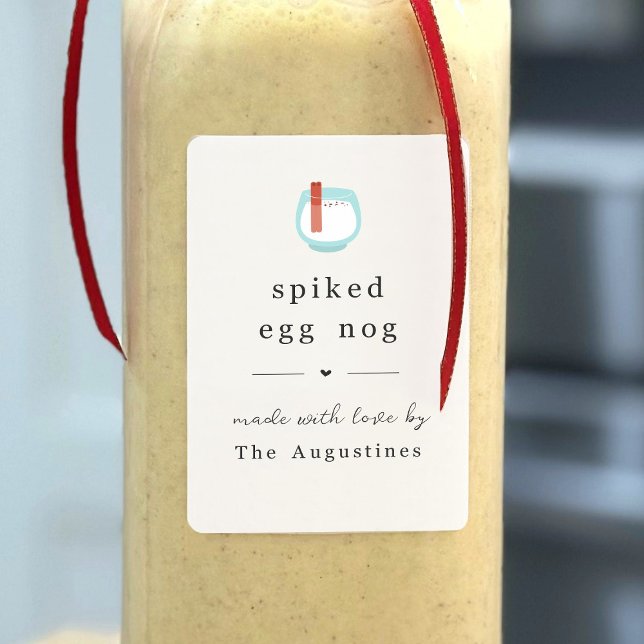 Homemade Eggnog Gift Label - Spiked Spiced Aged (Creator Uploaded)