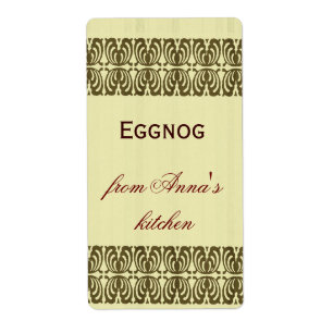 Homemade eggnog personalized border