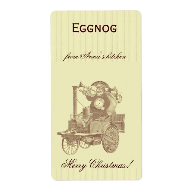 homemade eggnog personalized Christmas steampunk (Front)