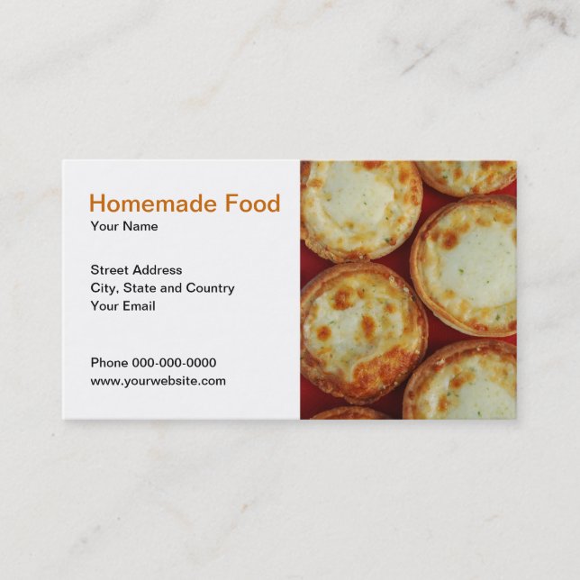 Homemade Food Business Card (Front)