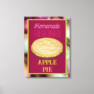 Homemade Fresh Baked Apple Pie Canvas Print