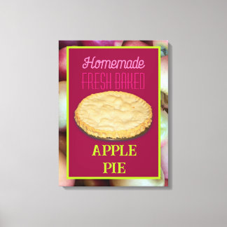 Homemade Fresh Baked Apple Pie Canvas Print