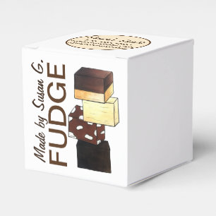 Homemade Fudge Candy Confectionery Made Baked By Favor Box