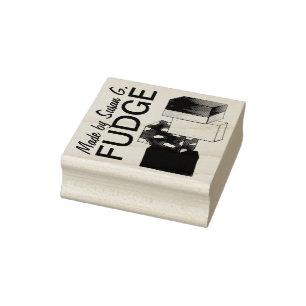 Homemade Fudge Candy Confectionery Made Baked By Rubber Stamp