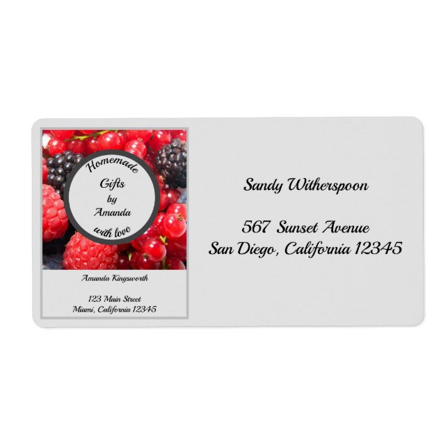 Homemade gifts with love customizable packing (Front)