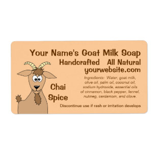 Homemade Goat Milk Soap Labels Design Template