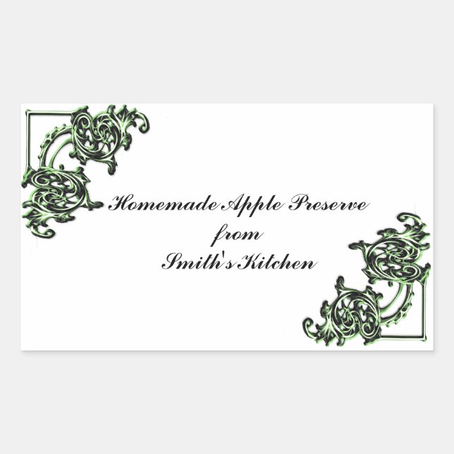 Homemade goods label template - stickers (Front)