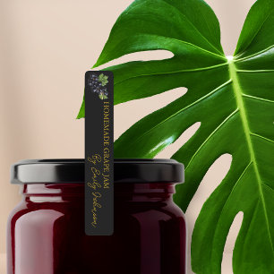 Homemade Grape Jam Thin Label