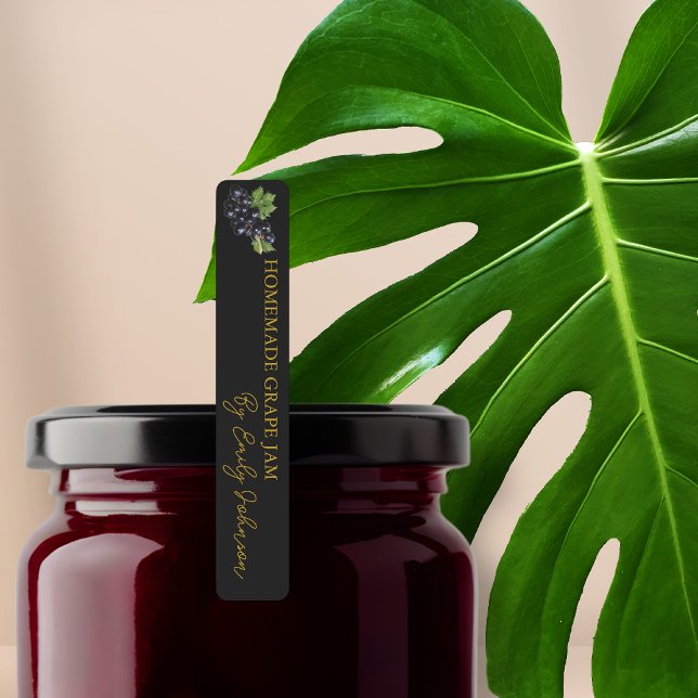 Homemade Grape Jam Thin Label (Creator Uploaded)