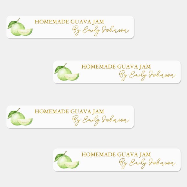 Homemade Guava Jam Thin Label (Group)