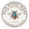 Homemade Honey Bee Honeycomb Jar Label