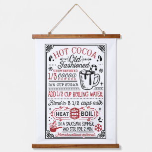 Homemade Hot Cocoa Recipe   Farmhouse Hanging Tapestry