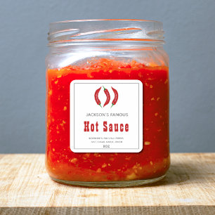 Homemade Hot Sauce   Chilli Sauce  Label