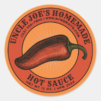 Homemade Hot Sauce Jalapeno Label Template