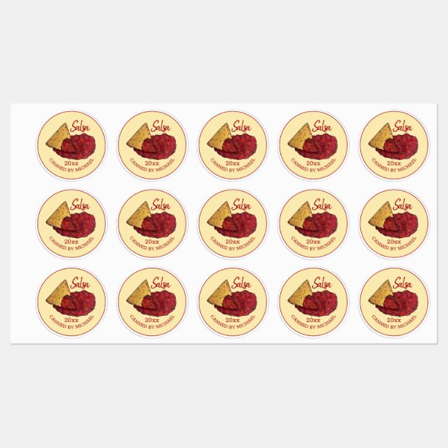 Homemade Hot Tomato Salsa Home Canning Canned By (Sheet)