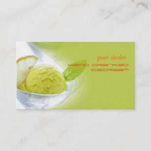 Homemade icecream shop business cards