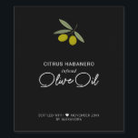 Homemade Infused Olive Oil Wine Label<br><div class="desc">Homemade infused olive oil is the perfect homemade gift for co-workers,  friends,  and neighbours. 
Add this modern custom label to any bottle and your olive oil is ready for gift giving.</div>