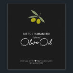 Homemade Infused Olive Oil Wine Label<br><div class="desc">Homemade infused olive oil is the perfect homemade gift for co-workers,  friends,  and neighbours. 
Add this modern custom label to any bottle and your olive oil is ready for gift giving.</div>