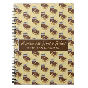 Homemade Jams Jellies Apple Butter Canned Goods Notebook