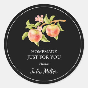 Homemade just for you apple label