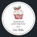 Homemade just for you christmas cake label<br><div class="desc">Special for you!</div>