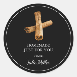 Homemade just for you cinnamon label