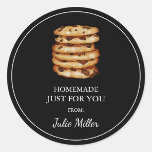 Homemade just for you cookies label