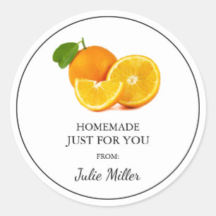 Homemade just for you orange label