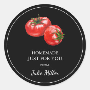 Homemade just for you tomato label