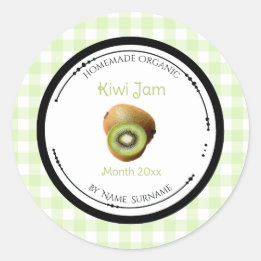 Homemade Kiwi Jam Label Sticker