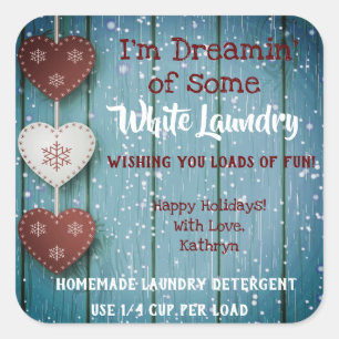 Homemade Laundry Detergent Personalized Label