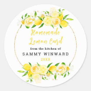 Homemade Lemon Curd Canning Label