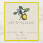 Homemade Limoncello Vintage Bottle Label |