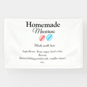 Homemade macarons add ingredients made with love b banner