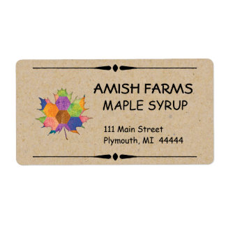 Homemade Maple Syrup Shipping Label