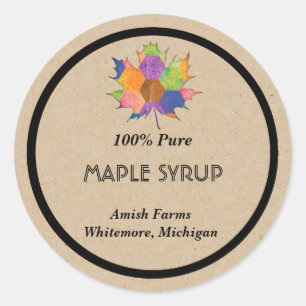 Homemade Maple Syrup Sticker