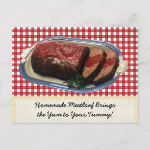 Homemade Meatloaf Postcard