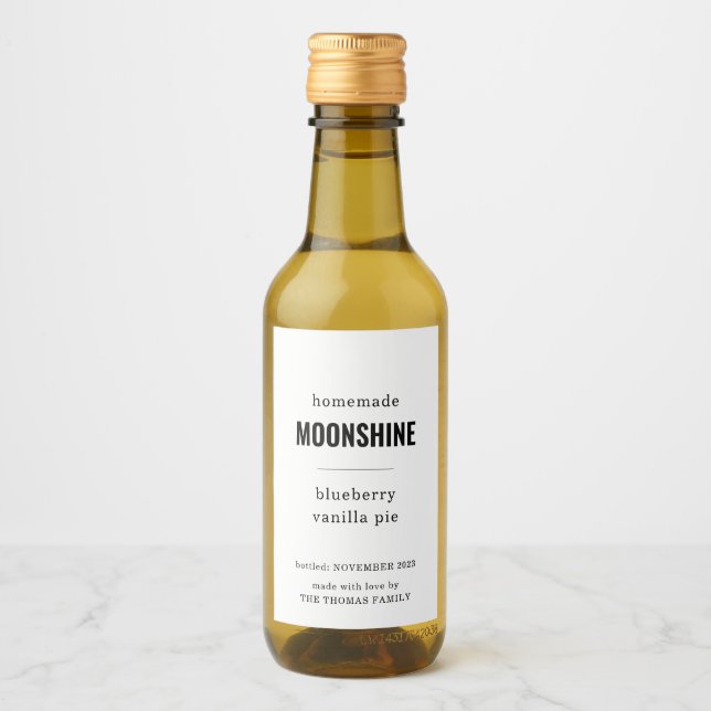 Homemade Moonshine Labels (Front)
