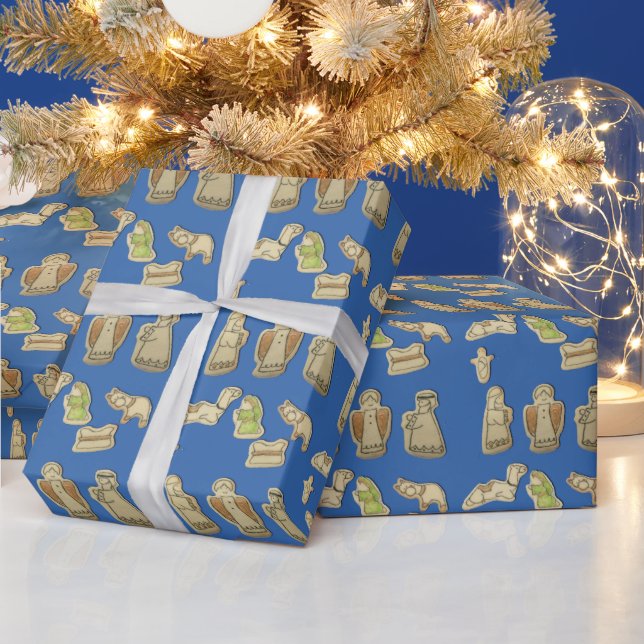Homemade Nativity Cookie Wrapping Paper (Holidays)