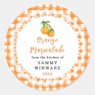 Homemade Orange Marmalade Label