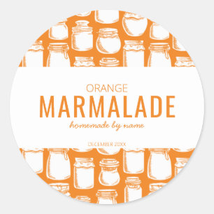 Homemade Orange Marmalade Round Sticker