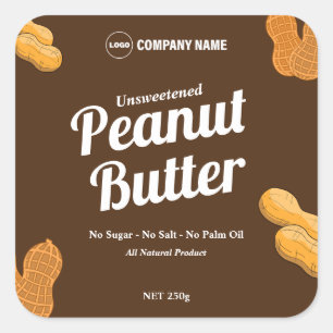 Homemade Peanut Butter Editable Sticker